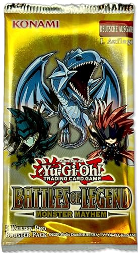 Battles of Legend: Monster Mayhem Booster Pack (9 Karten) - BLMM - Yugioh - Deutsch - OVP - 1. Auflage - mit RC-Fieldcenter von RC