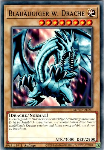 Blauäugiger w. Drache - SDWD-DE001 - Common - 1. Auflage - Deutsch - Yugioh - Structure Deck Blue-Eyes White Destiny - mit RC-Fieldcenter Blauäugiger w. Drache - SDWD-DE001 - Common - 1. Auflage - Deutsch - Yugioh - Structure Deck Blue-Eyes White Destiny - mit RC-Fieldcenter von RC