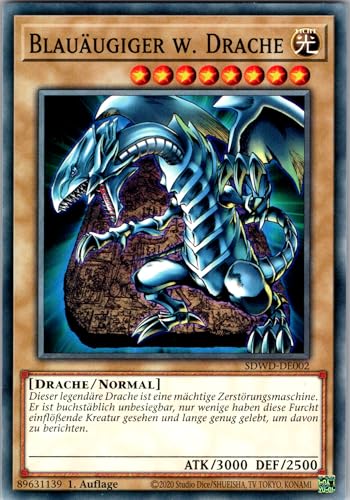 Blauäugiger w. Drache - SDWD-DE002 - Common - 1. Auflage - Deutsch - Yugioh - Structure Deck: Blue-Eyes White Destiny - mit RC-Fieldcenter Blauäugiger w. Drache - SDWD-DE002 - Common - 1. Auflage - Deutsch - Yugioh - Structure Deck: Blue-Eyes White Destiny - mit RC-Fieldcenter von RC