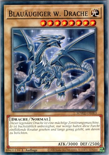 Blauäugiger w. Drache - SDWD-DE003 - Common - 1. Auflage - Deutsch - Yugioh - Structure Deck: Blue-Eyes White Destiny - mit RC-Fieldcenter Blauäugiger w. Drache - SDWD-DE003 - Common - 1. Auflage - Deutsch - Yugioh - Structure Deck: Blue-Eyes White Destiny - mit RC-Fieldcenter von RC