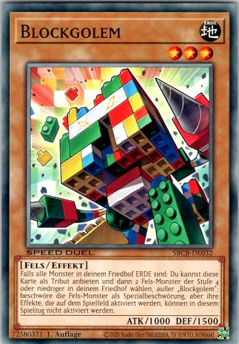 Blockgolem - SBCB-DE032 - Common - 1. Auflage - Deutsch - Yugioh - Speed Duel: Battle City Box - mit RC-Fieldcenter Blockgolem - SBCB-DE032 - Common - 1. Auflage - Deutsch - Yugioh - Speed Duel: Battle City Box - mit RC-Fieldcenter von RC