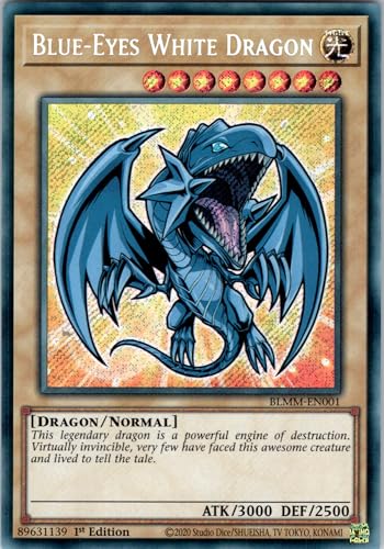 Blue-Eyes White Dragon - BLMM-EN001 - Secret Rare - 1st Edition - English - Yugioh - Battles of Legend: Monster Mayhem - with RC Field Center Blue-Eyes White Dragon - BLMM-EN001 - Secret Rare - 1st Edition - English - Yugioh - Battles of Legend: Monster Mayhem - with RC Field Center von RC
