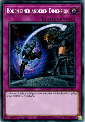 Boden Einer Anderen Dimension - RA04-DE101 - Secret Rare - 1. Auflage - Deutsch - Yugioh - Quarter Century Stampede - mit RC-Fieldcenter Boden Einer Anderen Dimension - RA04-DE101 - Secret Rare - 1. Auflage - Deutsch - Yugioh - Quarter Century Stampede - mit RC-Fieldcenter von RC