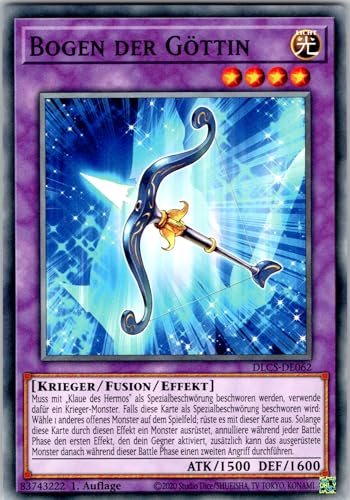 Bogen der Göttin - DLCS-DE062 - Common - 1. Auflage - Deutsch - Yugioh - Dragons of Legend: The Complete Series - mit RC-Fieldcenter von RC