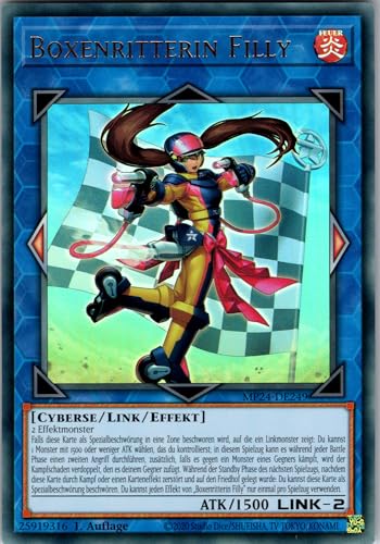 Boxenritterin Filly - MP24-DE249 - Ultra Rare - 1. Auflage - Deutsch - Yugioh - 25th Anniversary Tin: Dueling Mirrors - mit RC-Fieldcenter von RC