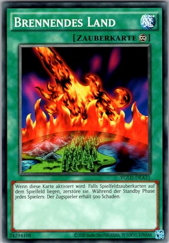 Brennendes Land - YGLD-DEA31 - Common - Deutsch - Yugioh - Yugi's Legendary Decks - mit RC-Fieldcenter Brennendes Land - YGLD-DEA31 - Common - Deutsch - Yugioh - Yugi's Legendary Decks - mit RC-Fieldcenter von RC