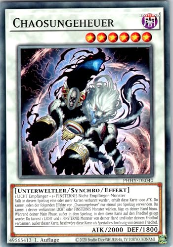 Chaosungeheuer - PHHY-DE040 - Common - 1. Auflage - Deutsch - Yugioh - Photon Hypernova - mit RC-Fieldcenter von RC