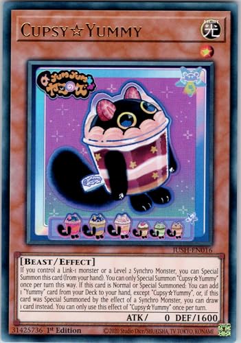 Cupsy☆Yummy - JUSH-EN016 - Ultra Rare - 1st Edition - English - Yugioh - Justice Hunters - with RC Field Center von RC