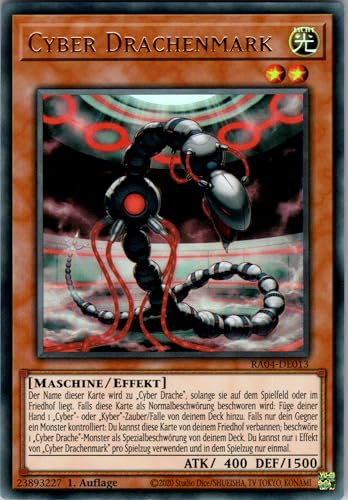 Cyber Drachenmark - RA04-DE013 - Ultra Rare - 1. Auflage - Deutsch - Yugioh - Quarter Century Stampede - mit RC-Fieldcenter Cyber Drachenmark - RA04-DE013 - Ultra Rare - 1. Auflage - Deutsch - Yugioh - Quarter Century Stampede - mit RC-Fieldcenter von RC