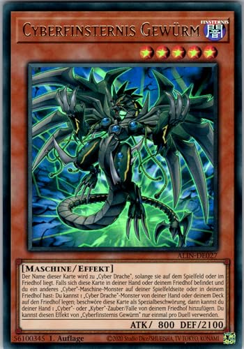Cyberfinsternis Gewürm - ALIN-DE027 - Ultra Rare - 1. Auflage - Deutsch - Yugioh - Alliance Insight - mit RC-Fieldcenter Cyberfinsternis Gewürm - ALIN-DE027 - Ultra Rare - 1. Auflage - Deutsch - Yugioh - Alliance Insight - mit RC-Fieldcenter von RC