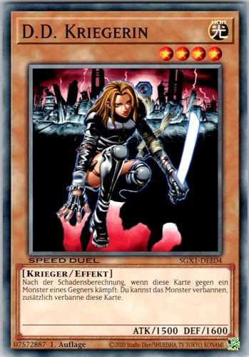 D.D. Kriegerin - SGX1-DEE04 - Common - 1. Auflage - Deutsch - Yugioh - Speed Duel GX: Duel Academy Box - mit RC-Fieldcenter von RC