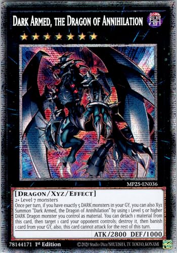 Dark Armed, The Dragon of Annihilation - MP25-EN036 - Starlight Rare - 1st Edition - English - Yugioh - 2025 Mega-Pack Tin - with RC Field Center von RC