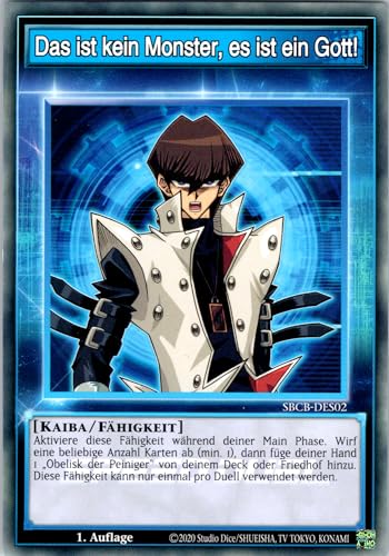 Das ist kein Monster, es ist EIN Gott! - SBCB-DES02 - Common - 1. Auflage - Deutsch - Yugioh - Speed Duel: Battle City Box - mit RC-Fieldcenter Das ist kein Monster, es ist EIN Gott! - SBCB-DES02 - Common - 1. Auflage - Deutsch - Yugioh - Speed Duel: Battle City Box - mit RC-Fieldcenter von RC