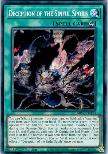Deception of The Sinful Spoils - MP25-EN113 - Secret Rare - 1st Edition - English - Yugioh - 2025 Mega-Pack Tin - with RC Field Center von RC