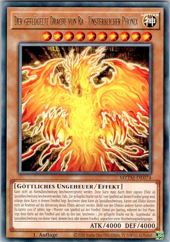 Der geflügelte Drache von Ra - Unsterblicher Phönix - MZTM-DE074 - Rare - 1. Auflage - Deutsch - Yugioh - Maze of The Master - mit RC-Fieldcenter Der geflügelte Drache von Ra - Unsterblicher Phönix - MZTM-DE074 - Rare - 1. Auflage - Deutsch - Yugioh - Maze of The Master - mit RC-Fieldcenter von RC