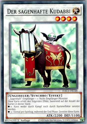 Der sagenhafte Kudabbi - HAC1-DE148 - Common - 1. Auflage - Deutsch - Yugioh - Hidden Arsenal: Chapter 1 - mit RC-Fieldcenter Der sagenhafte Kudabbi - HAC1-DE148 - Common - 1. Auflage - Deutsch - Yugioh - Hidden Arsenal: Chapter 1 - mit RC-Fieldcenter von RC