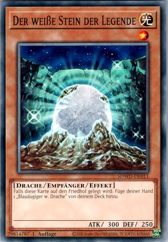 Der weiße Stein der Legende - SDWD-DE011 - Common - 1. Auflage - Deutsch - Yugioh - Structure Deck: Blue-Eyes White Destiny - mit RC-Fieldcenter Der weiße Stein der Legende - SDWD-DE011 - Common - 1. Auflage - Deutsch - Yugioh - Structure Deck: Blue-Eyes White Destiny - mit RC-Fieldcenter von RC