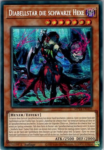Diabellstar die Schwarze Hexe - MP24-DE109 - Secret Rare - 1. Auflage - Deutsch - Yugioh - 25th Anniversary Tin: Dueling Mirrors - mit RC-Fieldcenter von RC