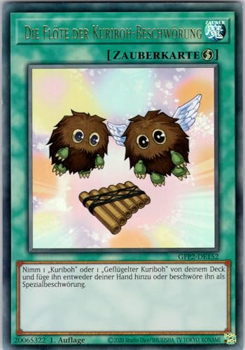 Die Flöte der Kuriboh-Beschwörung - GFP2-DE152 - Ultra Rare - 1. Auflage - Deutsch - Yugioh - Ghosts from The Past: The 2nd Haunting - mit RC-Fieldcenter von RC