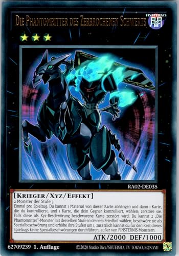 Die Phantomritter des Zerbrochenen Schwerts - RA02-DE035 - Ultra Rare - 1. Auflage - Deutsch - Yugioh - 25th Anniversary Rarity Collection II - mit RC-Fieldcenter von RC