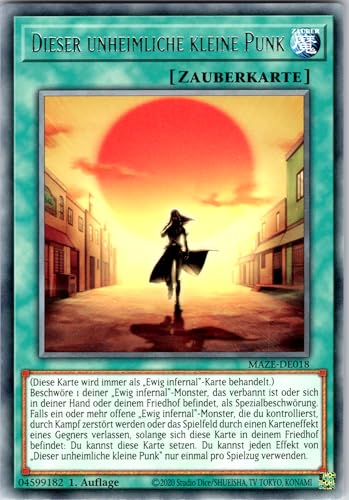 Dieser unheimliche kleine Punk - MAZE-DE018 - Rare - 1. Auflage - Deutsch - Yugioh - Maze of Memories - mit RC-Fieldcenter von RC