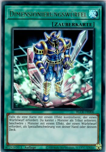 Dimensionierungswürfel - BLCR-DE006 - Ultra Rare - 1. Auflage - Deutsch - Yugioh - Battles of Legend: Crystal Revenge - mit RC-Fieldcenter von RC