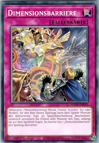 Dimensionsbarriere - SDCH-DE035 - Common - 1. Auflage - Deutsch - Yugioh - Structure Deck: Spirit Charmers - mit RC-Fieldcenter von RC