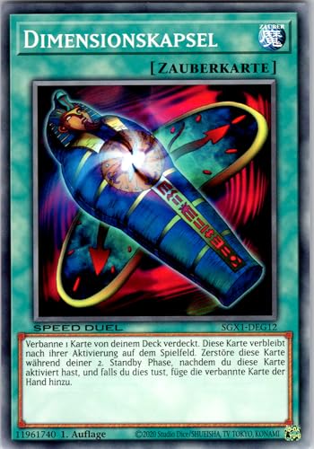 Dimensionskapsel - SGX1-DEG12 - Common - 1. Auflage - Deutsch - Yugioh - Speed Duel GX: Duel Academy Box - mit RC-Fieldcenter Dimensionskapsel - SGX1-DEG12 - Common - 1. Auflage - Deutsch - Yugioh - Speed Duel GX: Duel Academy Box - mit RC-Fieldcenter von RC