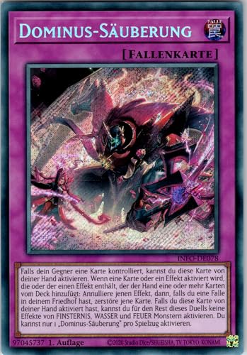 Dominus-Säuberung - INFO-DE078 - Secret Rare - 1. Auflage - Deutsch - Yugioh - The Infinite Forbidden - mit RC-Fieldcenter Dominus-Säuberung - INFO-DE078 - Secret Rare - 1. Auflage - Deutsch - Yugioh - The Infinite Forbidden - mit RC-Fieldcenter von RC