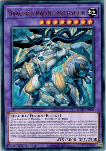 Drachoschwanz Arthalion - JUSH-DE006 - Ultra Rare - 1. Auflage - Deutsch - Yugioh - Justice Hunters - mit RC-Fieldcenter von RC