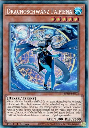 Drachoschwanz Faimena - JUSH-DE002 - Collectors Rare - 1. Auflage - Deutsch - Yugioh - Justice Hunters - mit RC-Fieldcenter Drachoschwanz Faimena - JUSH-DE002 - Collectors Rare - 1. Auflage - Deutsch - Yugioh - Justice Hunters - mit RC-Fieldcenter von RC