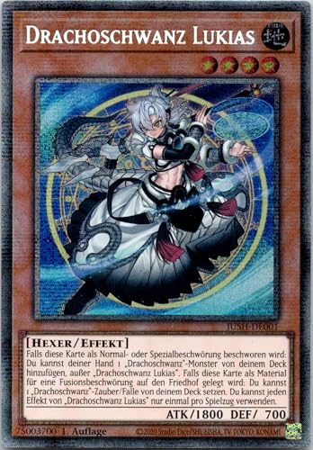 Drachoschwanz Lukias - JUSH-DE001 - Starlight Rare - 1. Auflage - Deutsch - Yugioh - Justice Hunters - mit RC-Fieldcenter Drachoschwanz Lukias - JUSH-DE001 - Starlight Rare - 1. Auflage - Deutsch - Yugioh - Justice Hunters - mit RC-Fieldcenter von RC