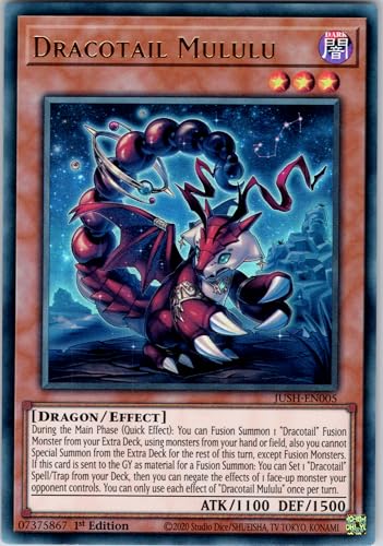 Dracotail Mululu - JUSH-EN005 - Ultra Rare - 1st Edition - English - Yugioh - Justice Hunters - with RC Field Center von RC