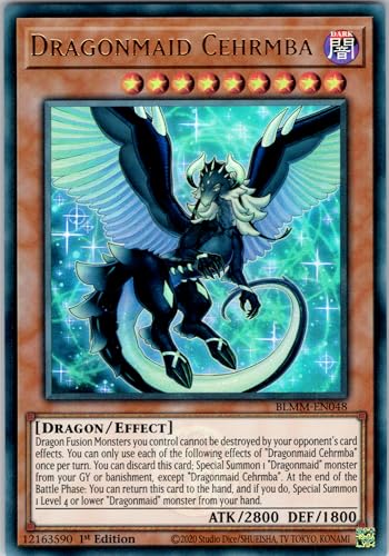 Dragonmaid Cehrmba - BLMM-EN048 - Ultra Rare - 1st Edition - English - Yugioh - Battles of Legend: Monster Mayhem - with RC Field Center von RC