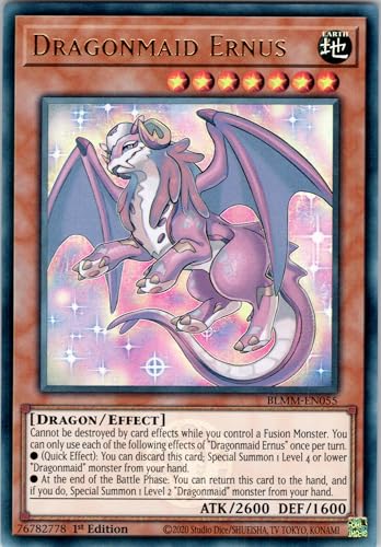 Dragonmaid Ernus - BLMM-EN055 - Ultra Rare - 1st Edition - English - Yugioh - Battles of Legend: Monster Mayhem - with RC Field Center von RC