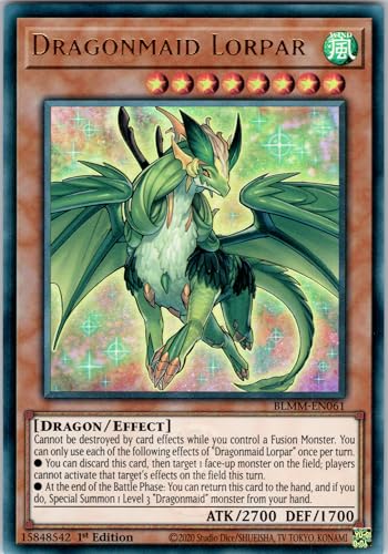 Dragonmaid Lorpar - BLMM-EN061 - Ultra Rare - 1st Edition - English - Yugioh - Battles of Legend: Monster Mayhem - with RC Field Center von RC