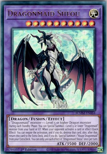 Dragonmaid Sheou - BLMM-EN064 - Ultra Rare - 1st Edition - English - Yugioh - Battles of Legend: Monster Mayhem - with RC Field Center von RC