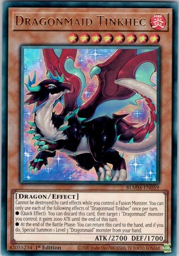 Dragonmaid Tinkhec - BLMM-EN059 - Ultra Rare - 1st Edition - English - Yugioh - Battles of Legend: Monster Mayhem - with RC Field Center von RC