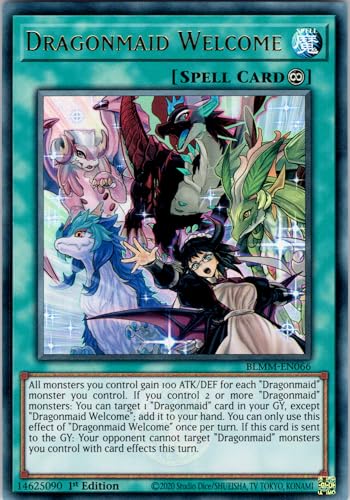 Dragonmaid Welcome - BLMM-EN066 - Ultra Rare - 1st Edition - English - Yugioh - Battles of Legend: Monster Mayhem - with RC Field Center von RC