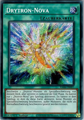 Drytron-Nova - RA04-DE097 - Secret Rare - 1. Auflage - Deutsch - Yugioh - Quarter Century Stampede - mit RC-Fieldcenter Drytron-Nova - RA04-DE097 - Secret Rare - 1. Auflage - Deutsch - Yugioh - Quarter Century Stampede - mit RC-Fieldcenter von RC
