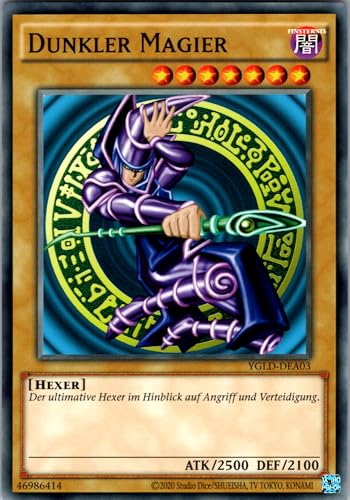 Dunkler Magier - YGLD-DEA03 - Common - Deutsch - Yugioh - Yugi's Legendary Decks - mit RC-Fieldcenter Dunkler Magier - YGLD-DEA03 - Common - Deutsch - Yugioh - Yugi's Legendary Decks - mit RC-Fieldcenter von RC