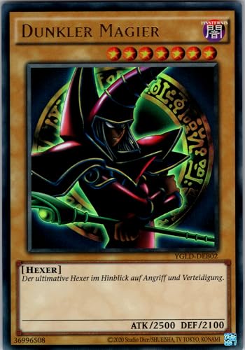 Dunkler Magier - YGLD-DEB02 - Ultra Rare - Deutsch - Yugioh - Yugi's Legendary Decks - mit RC-Fieldcenter Dunkler Magier - YGLD-DEB02 - Ultra Rare - Deutsch - Yugioh - Yugi's Legendary Decks - mit RC-Fieldcenter von RC