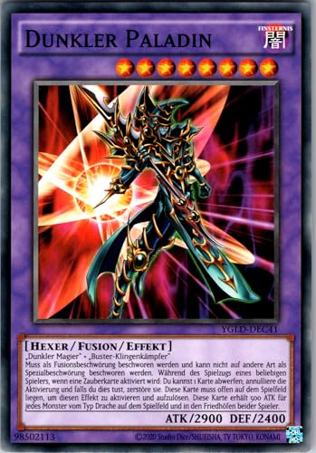 Dunkler Paladin - YGLD-DEC41 - Common - Deutsch - Yugioh - Yugi's Legendary Decks - mit RC-Fieldcenter Dunkler Paladin - YGLD-DEC41 - Common - Deutsch - Yugioh - Yugi's Legendary Decks - mit RC-Fieldcenter von RC