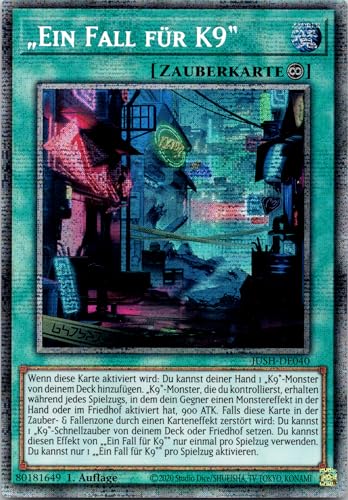 EIN Fall für K9 - JUSH-DE040 - Starlight Rare - 1. Auflage - Deutsch - Yugioh - Justice Hunters - mit RC-Fieldcenter EIN Fall für K9 - JUSH-DE040 - Starlight Rare - 1. Auflage - Deutsch - Yugioh - Justice Hunters - mit RC-Fieldcenter von RC
