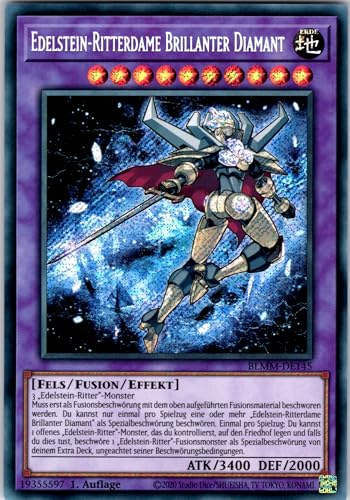 Edelstein-Ritterdame Brillanter Diamant - BLMM-DE145 - Secret Rare - 1. Auflage - Deutsch - Yugioh - Battles of Legend: Monster Mayhem - mit RC-Fieldcenter Edelstein-Ritterdame Brillanter Diamant - BLMM-DE145 - Secret Rare - 1. Auflage - Deutsch - Yugioh - Battles of Legend: Monster Mayhem - mit RC-Fieldcenter von RC