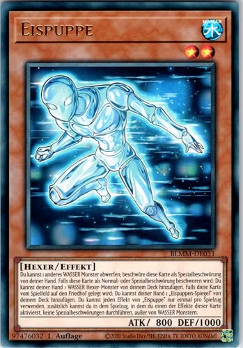 Eispuppe - BLMM-DE031 - Ultra Rare - 1. Auflage - Deutsch - Yugioh - Battles of Legend: Monster Mayhem - mit RC-Fieldcenter von RC