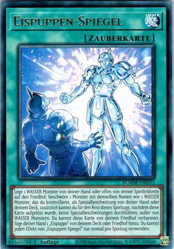 Eispuppen-Spiegel - BLMM-DE033 - Ultra Rare - 1. Auflage - Deutsch - Yugioh - Battles of Legend: Monster Mayhem - mit RC-Fieldcenter von RC