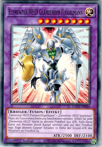 Elementar-HELD Glänzender Flügelmann - HAC1-DE020 - Common - 1. Auflage - Deutsch - Yugioh - Hidden Arsenal: Chapter 1 - mit RC-Fieldcenter Elementar-HELD Glänzender Flügelmann - HAC1-DE020 - Common - 1. Auflage - Deutsch - Yugioh - Hidden Arsenal: Chapter 1 - mit RC-Fieldcenter von RC