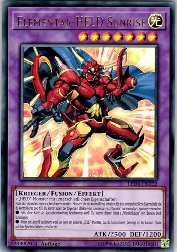 Elementar-HELD Sunrise - LED6-DE012 - Ultra Rare - 1. Auflage - Deutsch - Yugioh - Legendary Duelists: Magical Hero - mit RC-Fieldcenter Elementar-HELD Sunrise - LED6-DE012 - Ultra Rare - 1. Auflage - Deutsch - Yugioh - Legendary Duelists: Magical Hero - mit RC-Fieldcenter von RC
