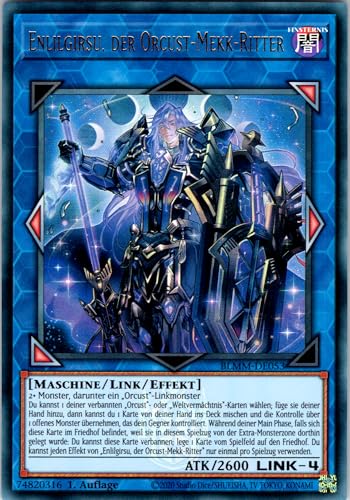 Enlilgirsu, der Orcust-Mekk-Ritter - BLMM-DE053 - Ultra Rare - 1. Auflage - Deutsch - Yugioh - Battles of Legend: Monster Mayhem - mit RC-Fieldcenter von RC